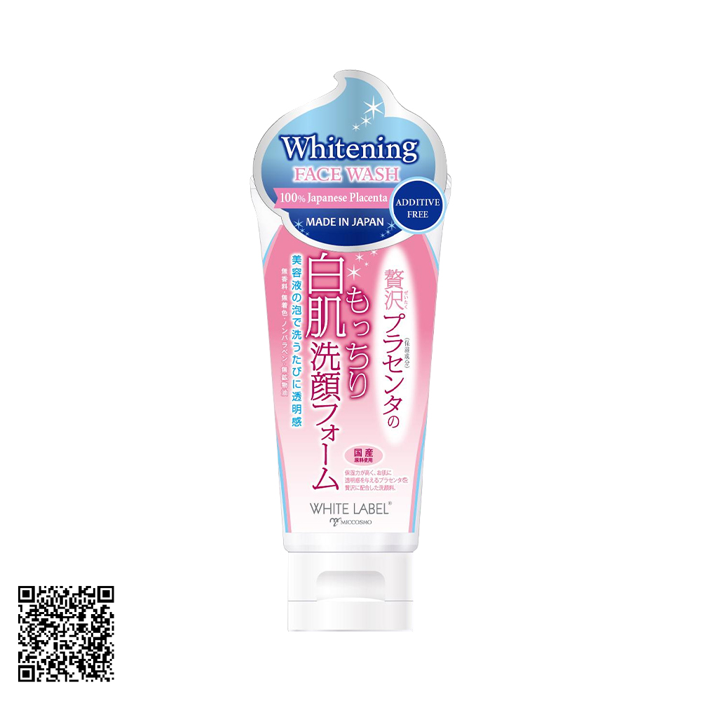 Sữa Rửa Mặt Miccosmo White Label Premium Placenta Wash Dưỡng Trắng Da 110g Từ Nhật Bản