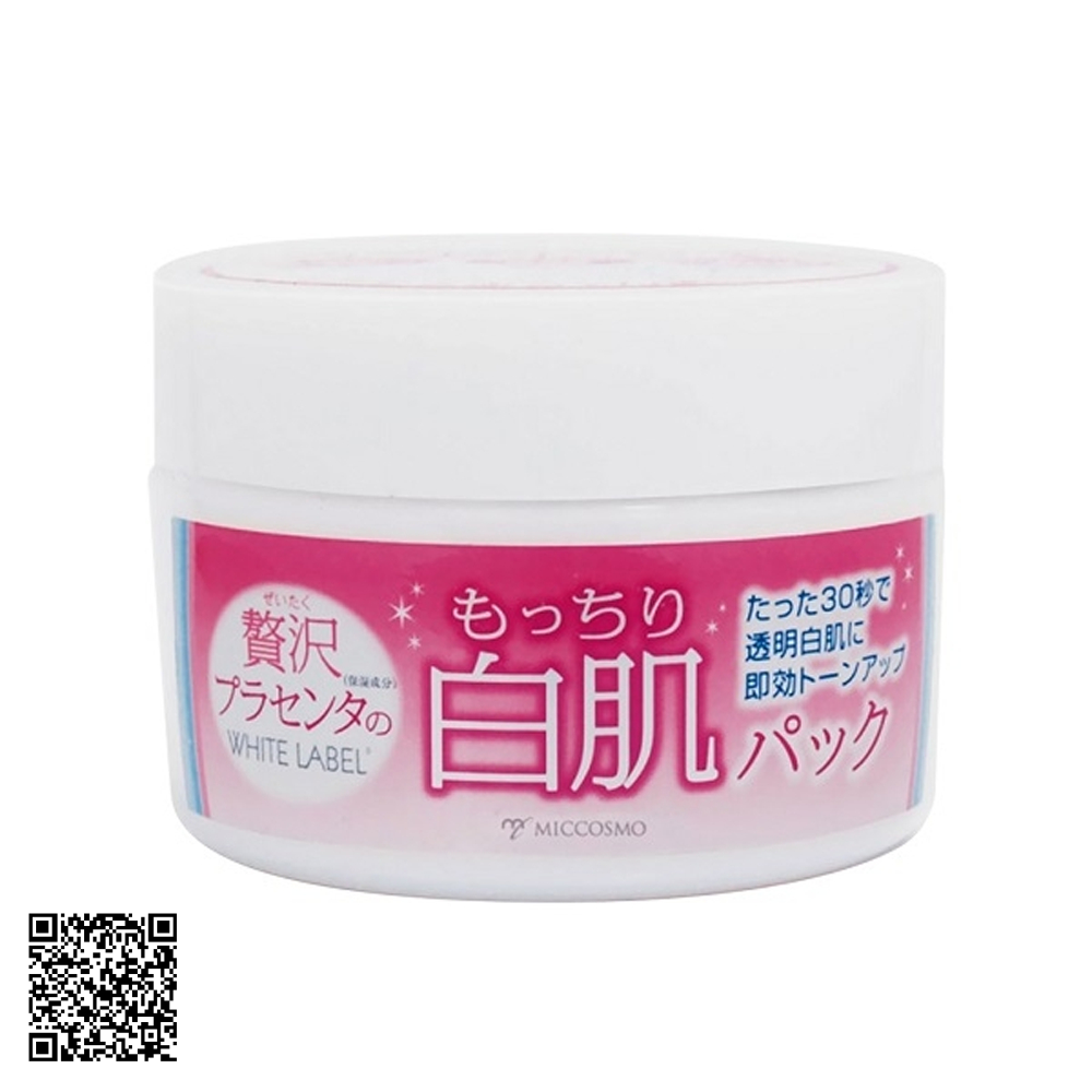 Mặt Nạ Ủ Trắng Miccosmo White Label Premium Placenta Pack 130g Từ Nhật Bản