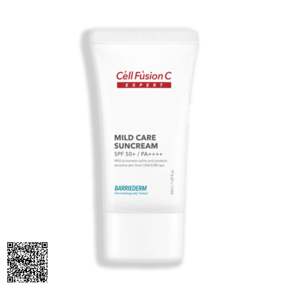Kem Chống Nắng Vật Lý Tăng Cường Hàng Rào Bảo Vệ Da Cell Fusion C Expert Barriederm Mild Care Suncream SPF 50+/ PA++++ từ Hàn Quốc 50ml