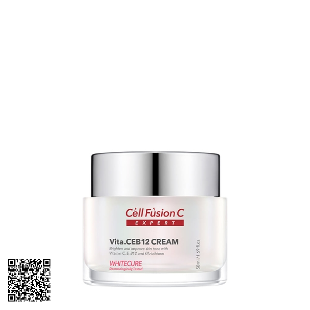 Kem Dưỡng Trắng Mờ Thâm & Sáng Da Đều Màu Cell Fusion C Expert Whitecure Vita.CEB12 Cream từ Hàn Quốc 50ml
