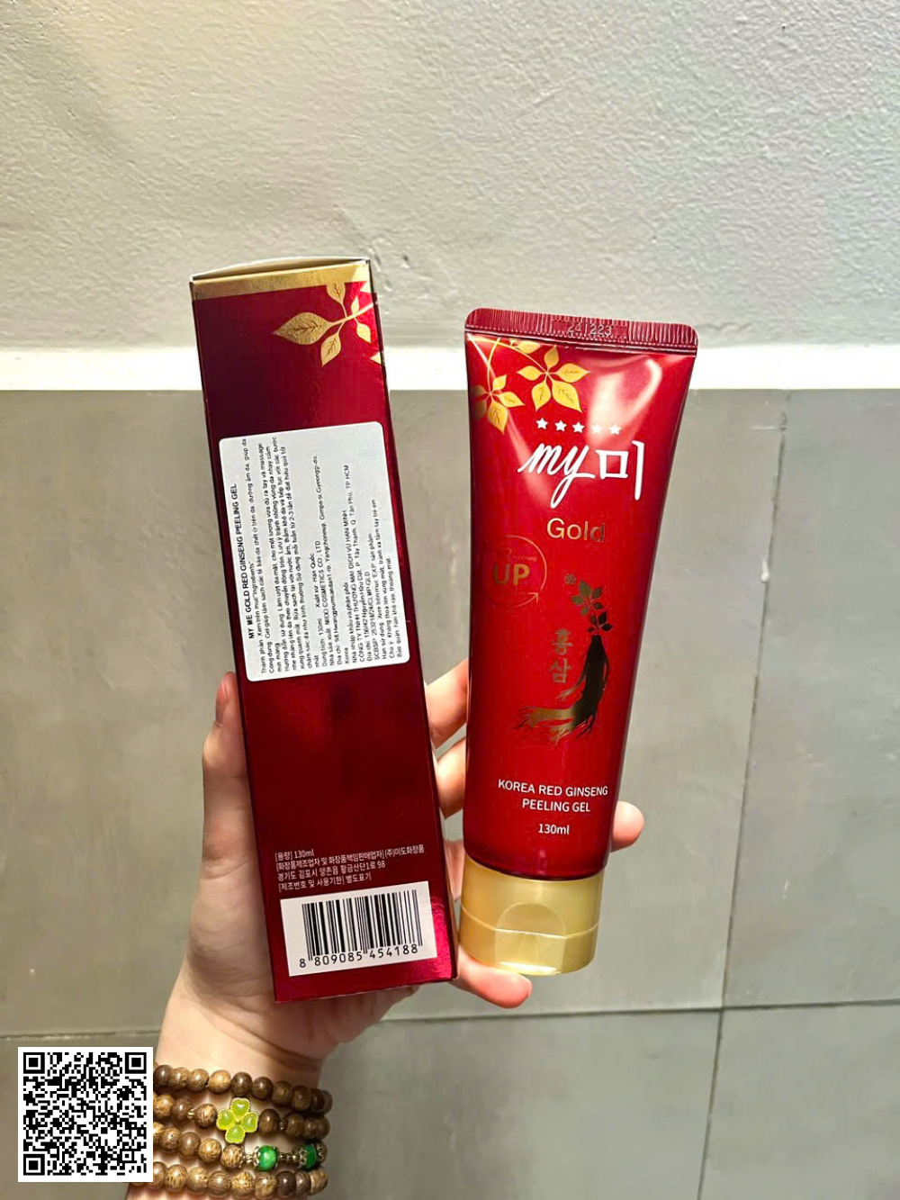 My Gold Korea Red Ginseng Peeling Gel Tẩy tế bào chết hồng sâm từ Hàn Quốc 130ml