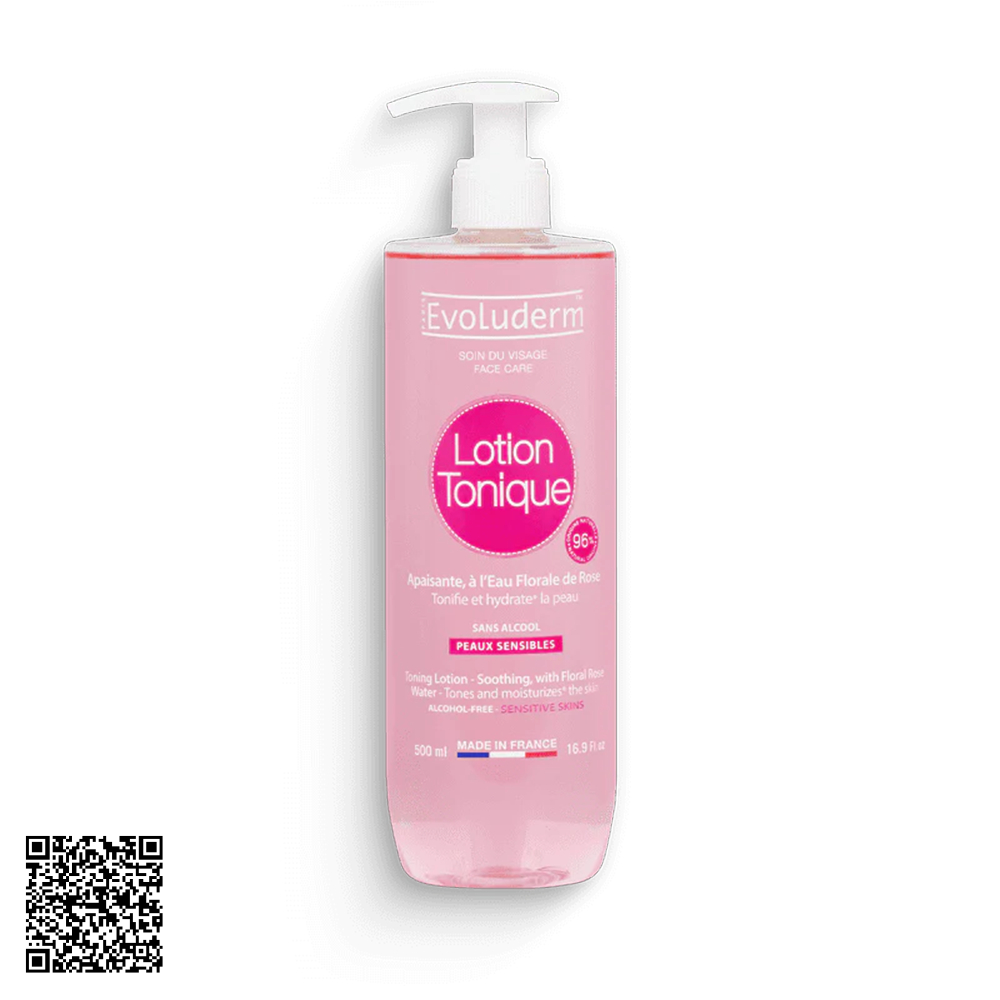 Nước Hoa Hồng Evoluderm Soothing Tonic Lotion For Sensitive Skin Cho Da Nhạy Cảm 500ml từ Pháp