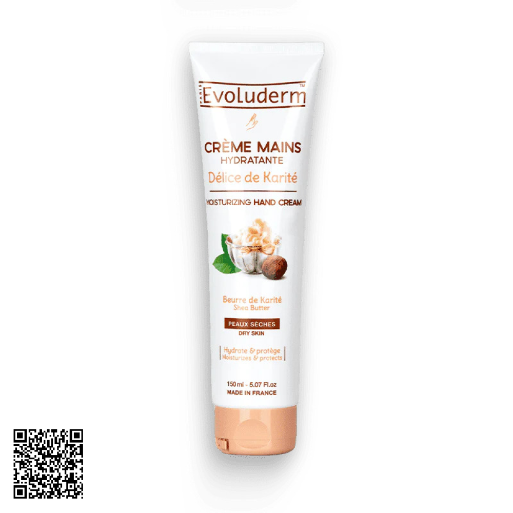 Kem Dưỡng Evoluderm Dưỡng Da Tay Bơ Hạt Mỡ 150ml từ Pháp