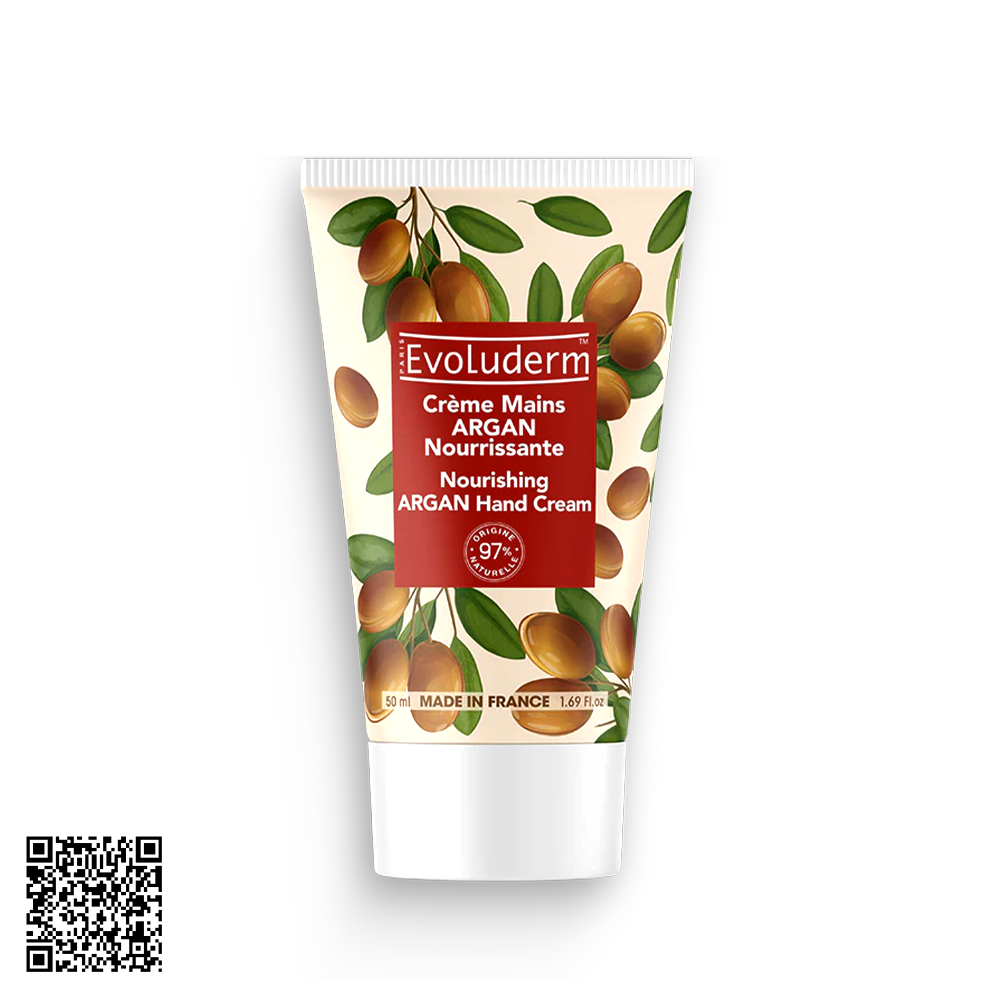 Kem Dưỡng Evoluderm Dưỡng Ẩm Da Tay Tinh Dầu Argan 50ml từ Pháp