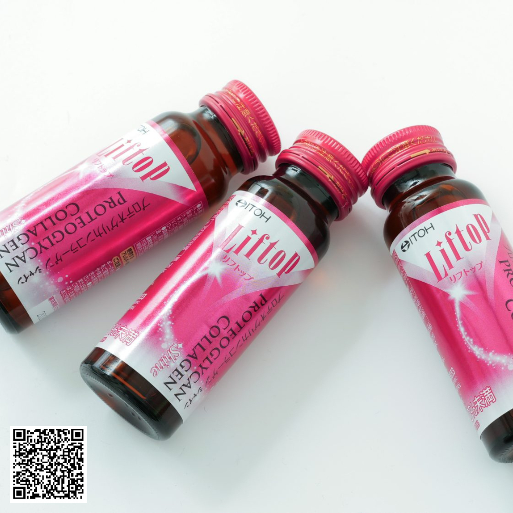 Itoh Kanpo Liftop Proteoglycan Collagen Shine Chăm sóc da chuyên biệt hộp 50ml x 10 chai từ Nhật Bản