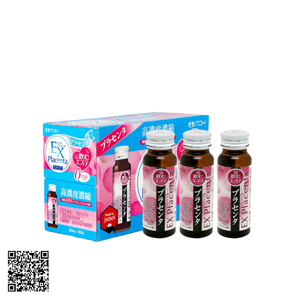Itoh Kanpo Nước uống EX Placenta Itoh Kanpo hộp 50ml x 10 lọ từ Nhật Bản