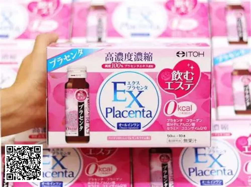 Itoh Kanpo Nước uống EX Placenta Itoh Kanpo hộp 50ml x 10 lọ từ Nhật Bản