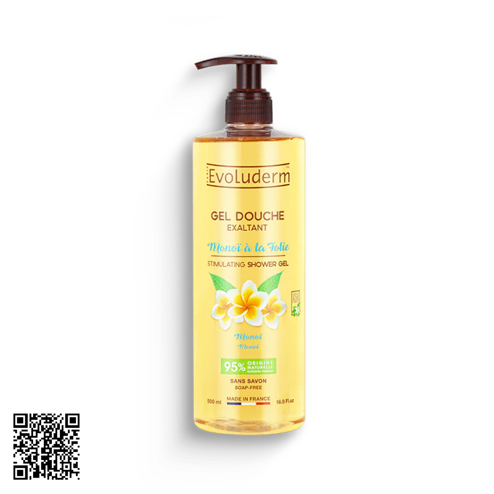 Gel Tắm Evoluderm Monoi de Tahiti 500ml từ Pháp