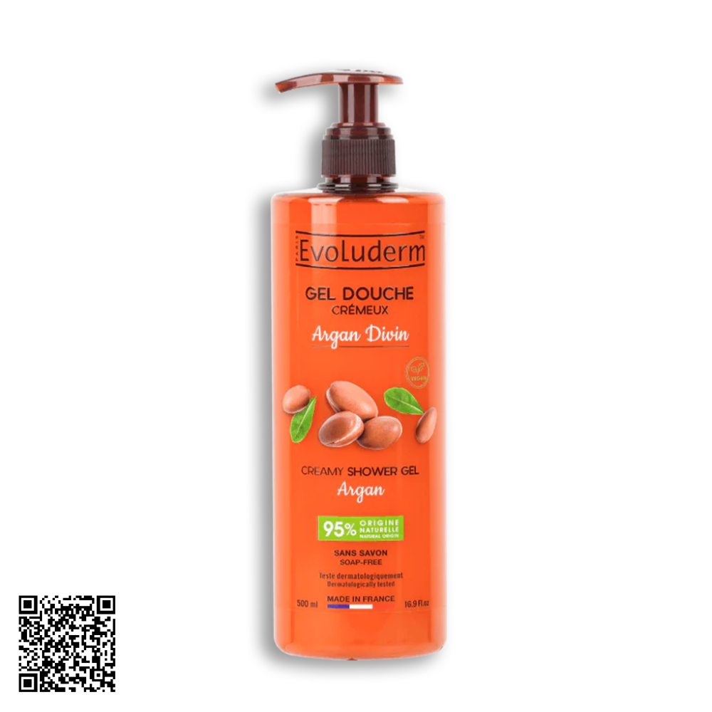 Gel Tắm Evoluderm Argan and Karite 500ml từ Pháp