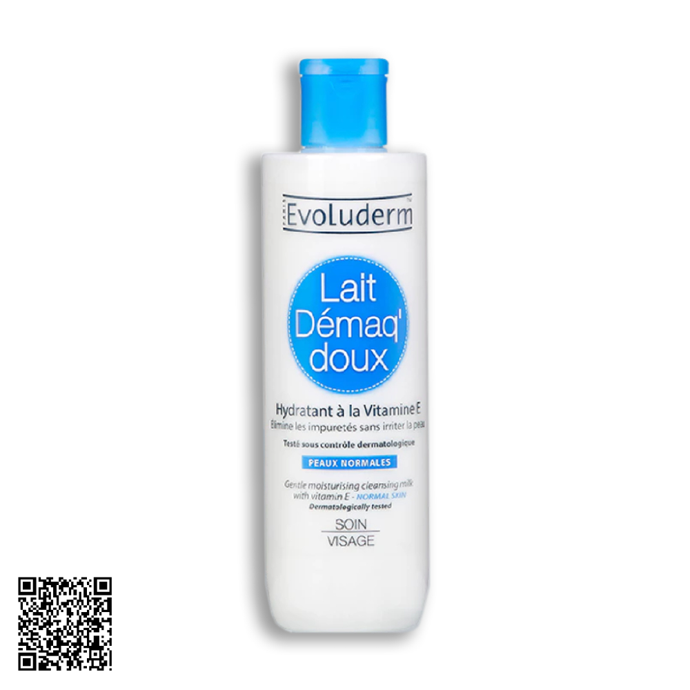 Sữa Rửa Mặt Evoluderm Lait Demaq doux Tẩy Trang Hàng Ngày 250ml từ Pháp