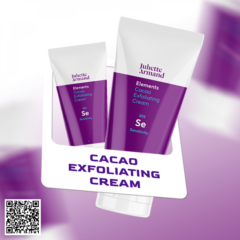 Juliette Armand Cacao Exfoliating Cream Tẩy Tế Bào Chết 50ml từ Hy Lạp