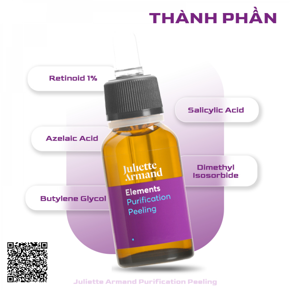 Juliette Armand Purification Peeling Gel Lột Tẩy Hóa Học An Toàn Cho Da Trẻ, Da Dầu, Mụn Và Lỗ Chân Lông To 10ml từ Hy Lạp