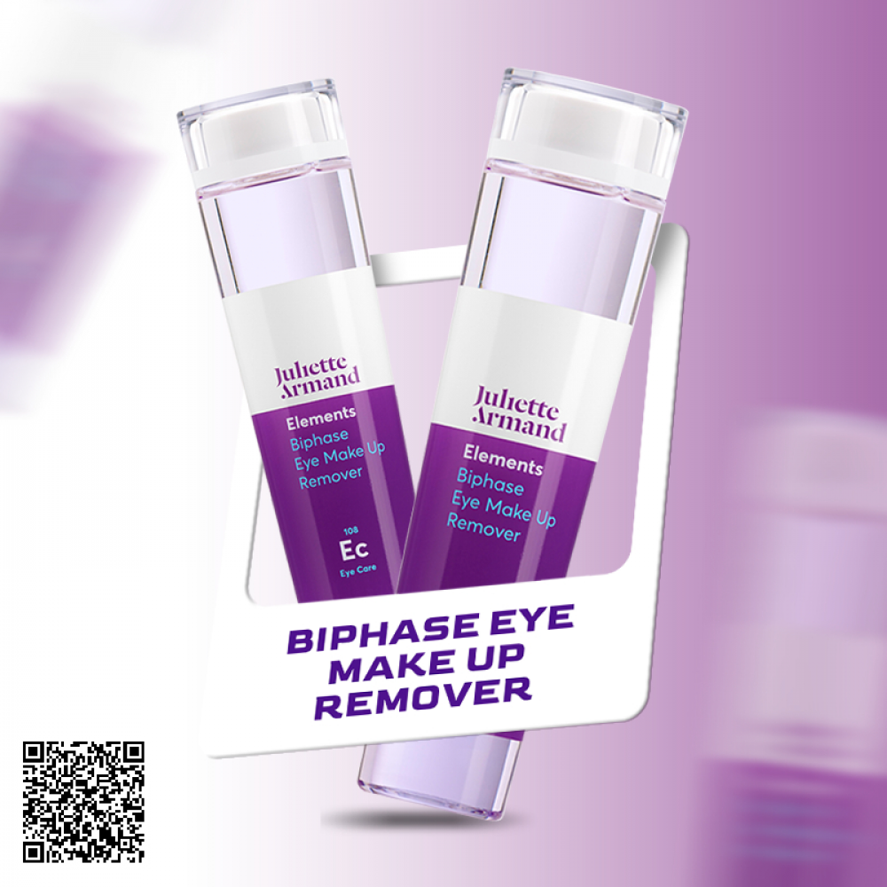 Juliette Armand Biphase Eye Make-Up Remover Tẩy Trang Dịu Nhẹ 2 Lớp Dầu-Nước 210ml từ Hy Lạp