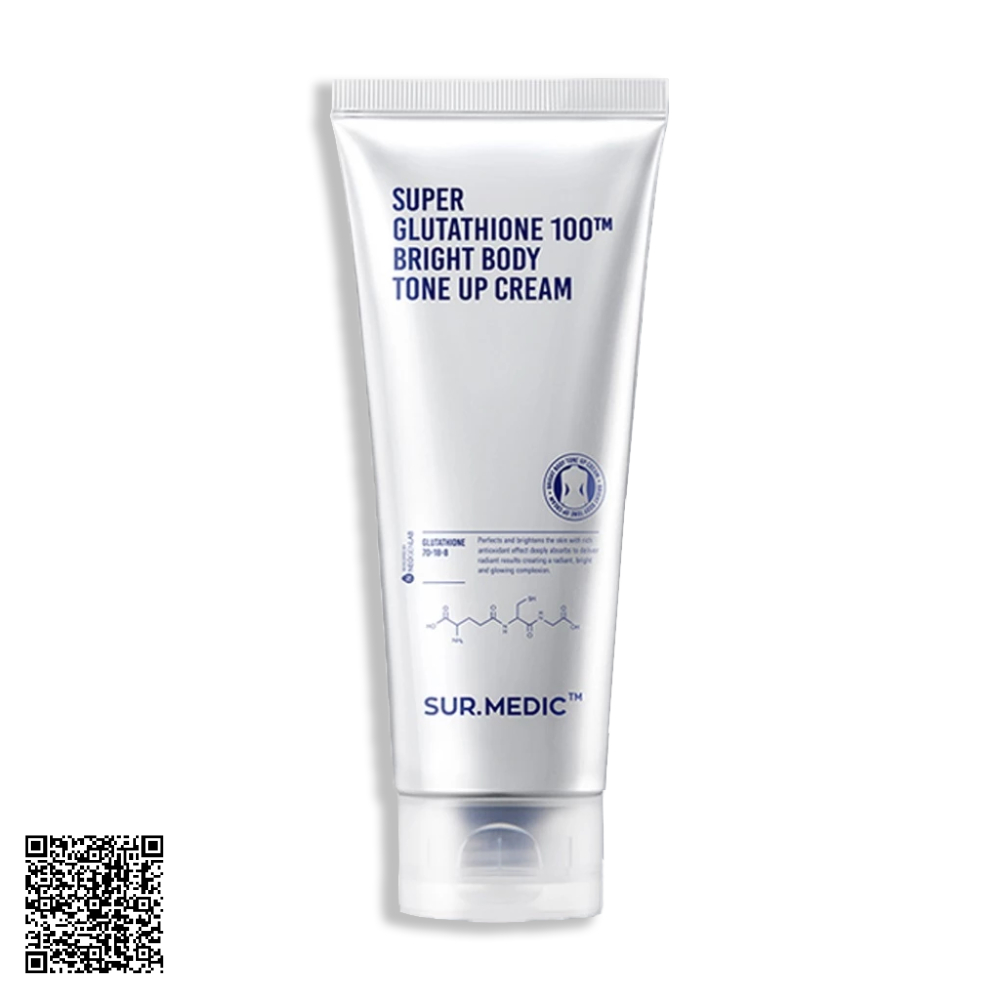 Kem Dưỡng Trắng SUR.MEDIC Super Glutathione Bright Body Tone Up Cream Nâng Tone Da Toàn Thân 150ml từ Hàn Quốc
