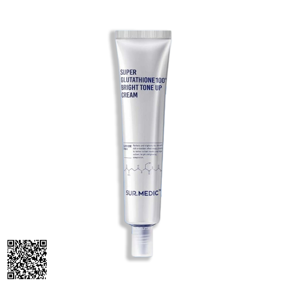 Kem Dưỡng SUR.MEDIC Super Glutathione 100TM Bright Tone Up Cream Nâng Tông Trắng Da 40ml từ Hàn Quốc