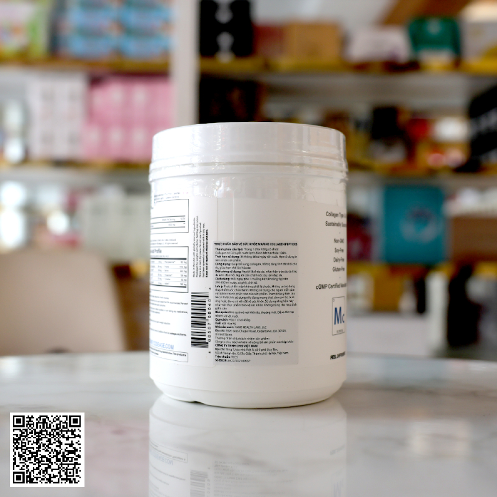 Thực Phẩm Bảo Vệ Sức Khỏe Codeage Wild-Caught Marine Collagen Peptides 450g Từ Hoa Kỳ