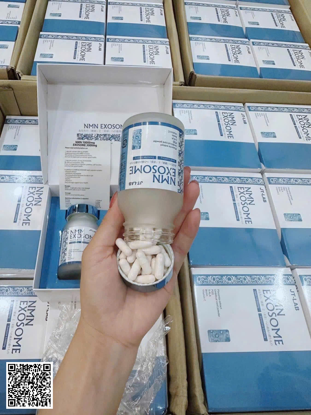 JT-LAB NMN Exosome Viên Uống Chăm Sóc Sức Khỏe Và Làm Đẹp Lọ 60 Viên Từ Nhật Bản