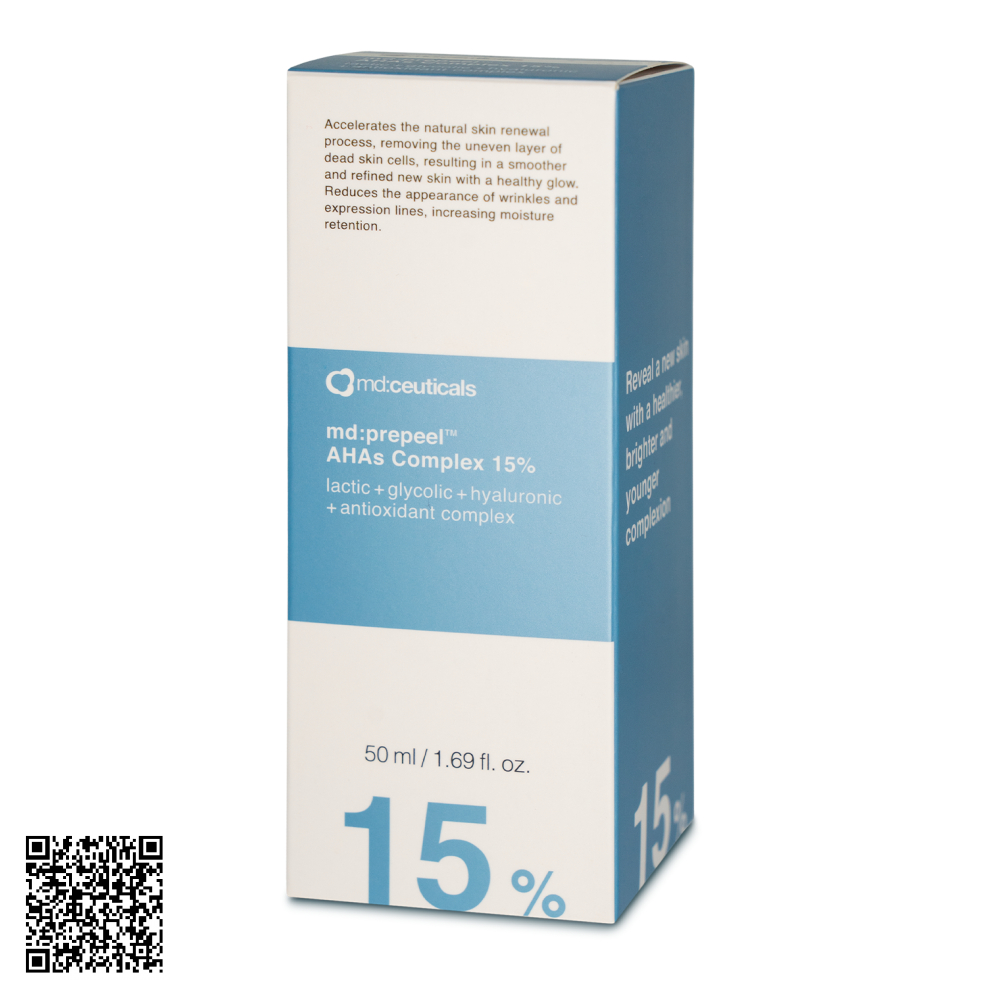 md:ceuticals Prepeel AHAs Complex 15% Thay Da Sinh Học Trắng Sáng Da Và Căng Bóng 50ml từ Anh