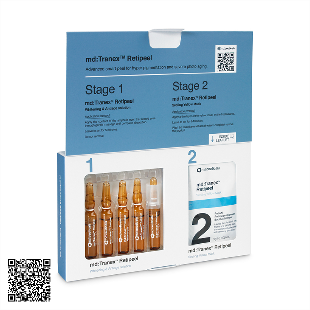 md:ceuticals md:Tranex Retipeel Bộ Peel Thay Da Gồm 3 Sản Phẩm Chuyên Nghiệp Từ Anh