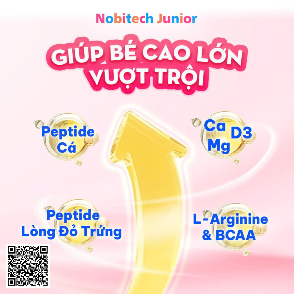 Nobitech Junior Siro Tăng Chiều Cao Hộp 15 Ống X 10ml Từ Nhật Bản