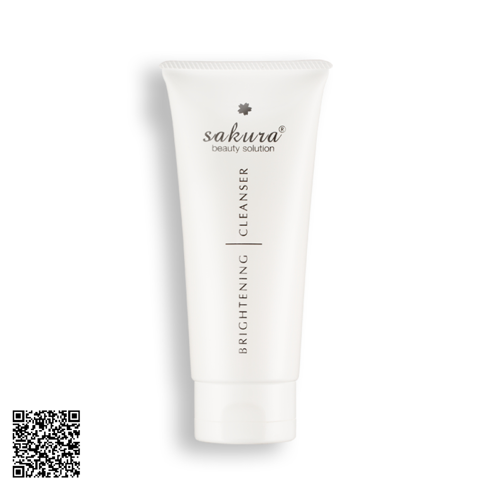 Sữa Rửa Mặt Sakura Brightening Cleanser Dưỡng Trắng Ngăn Ngừa Lão Hóa 100ml Từ Nhật Bản