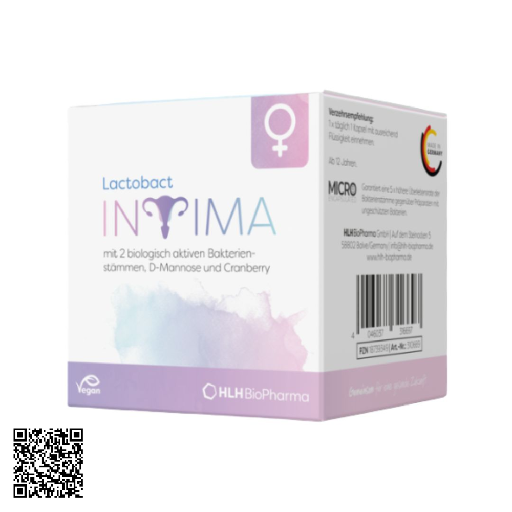 Viên Uống Lactobact Intima Cân Bằng Hệ Vi Sinh Vùng Kín Hộp 30 Viên Từ Đức