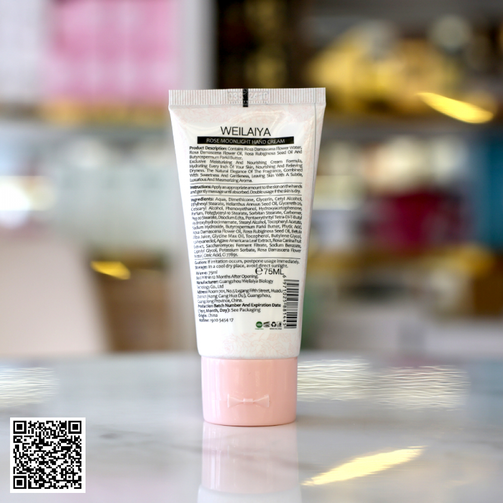 Kem Dưỡng Da Tay Weilaiya Rose Moonlight Hand Cream Từ Trung Quốc 75ml