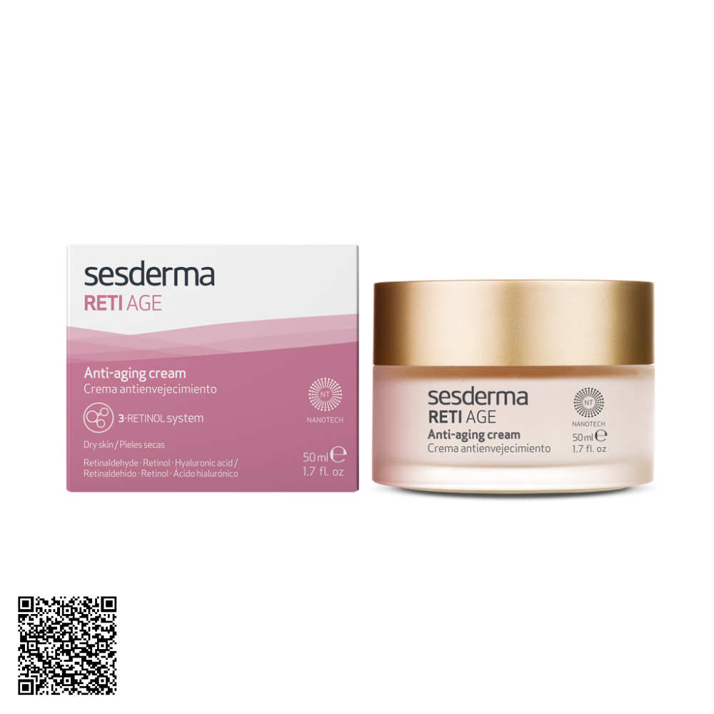 Kem Dưỡng Sesderma Reti Age Anti-Aging Cream giảm Nếp Nhăn Và Hỗ Trợ Ngừa Lão Hóa Reti Age 50ml Từ Tây Ban Nha