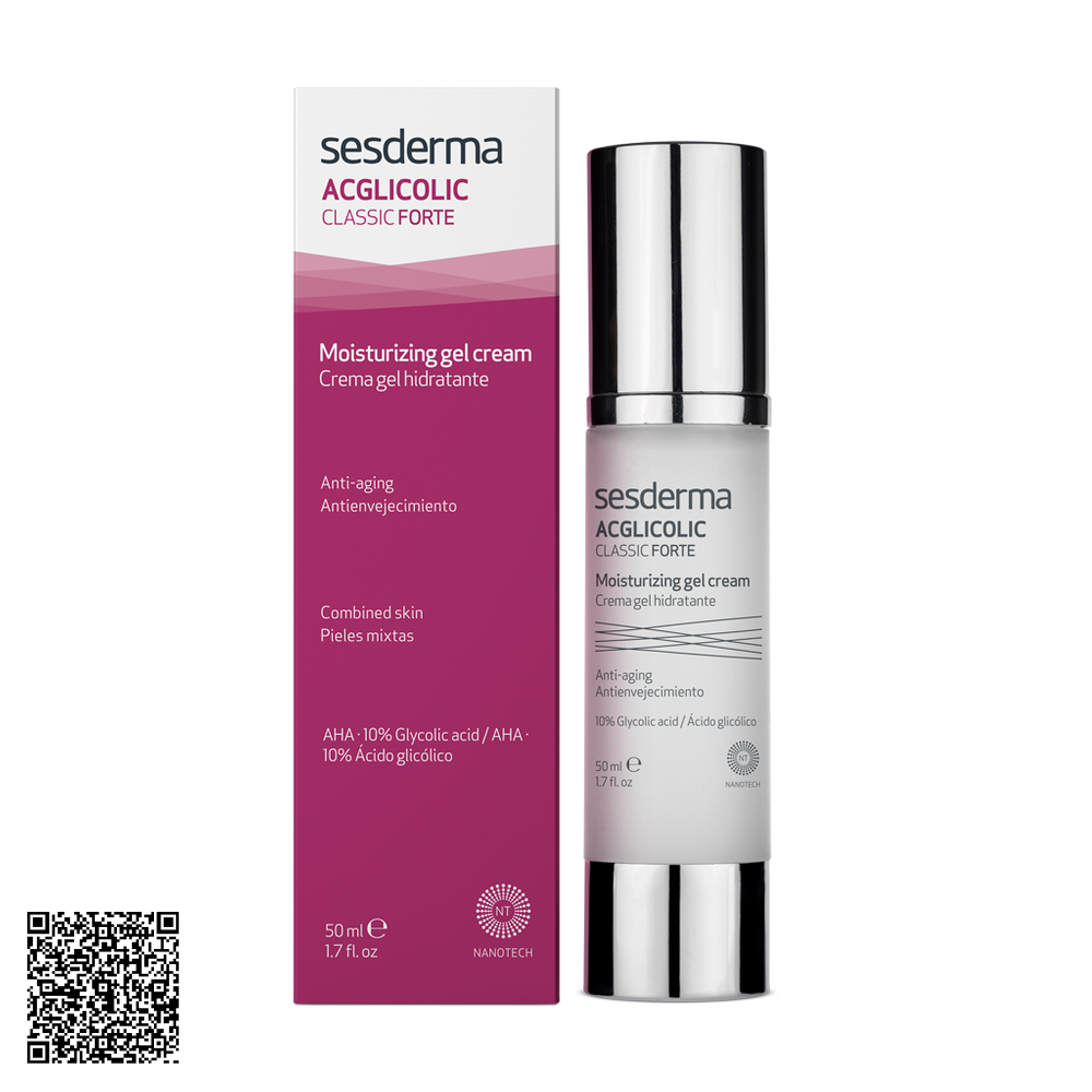 Kem Dưỡng Sesderma Acglicolic Classic Forte Gel Cream Ẩm, Tái Tạo Bề Mặt Da Và Thu Nhỏ Lỗ Chân Lông Acglicolic 50ml Từ Tây Ban Nha