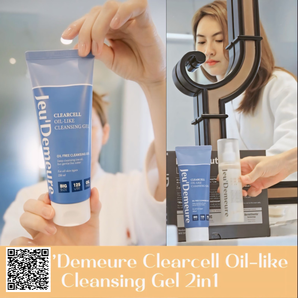 Gel Rửa Mặt JeuDemeure Clearcell Oil-like Cleansing Gel 2in1 Từ Hàn Quốc 250ml