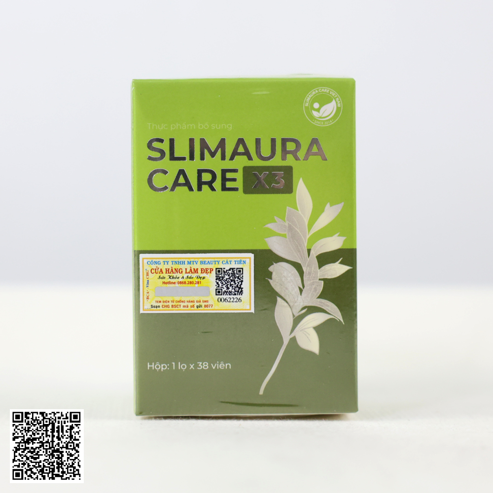 Slimming Care SlimAura Care X3 Viên Uống Giảm Cân Việt Nam Hộp 38 Viên