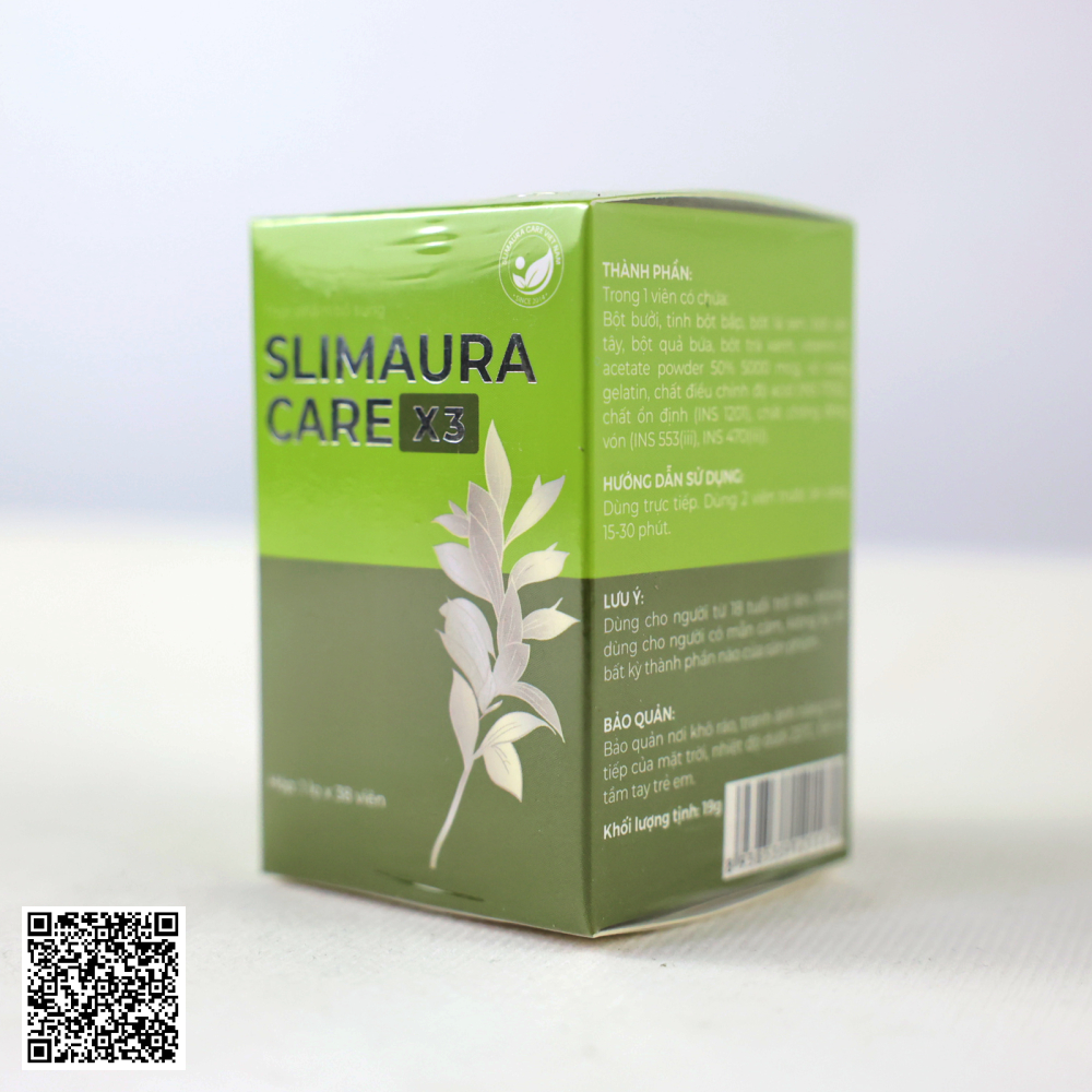 Slimming Care SlimAura Care X3 Viên Uống Giảm Cân Việt Nam Hộp 38 Viên