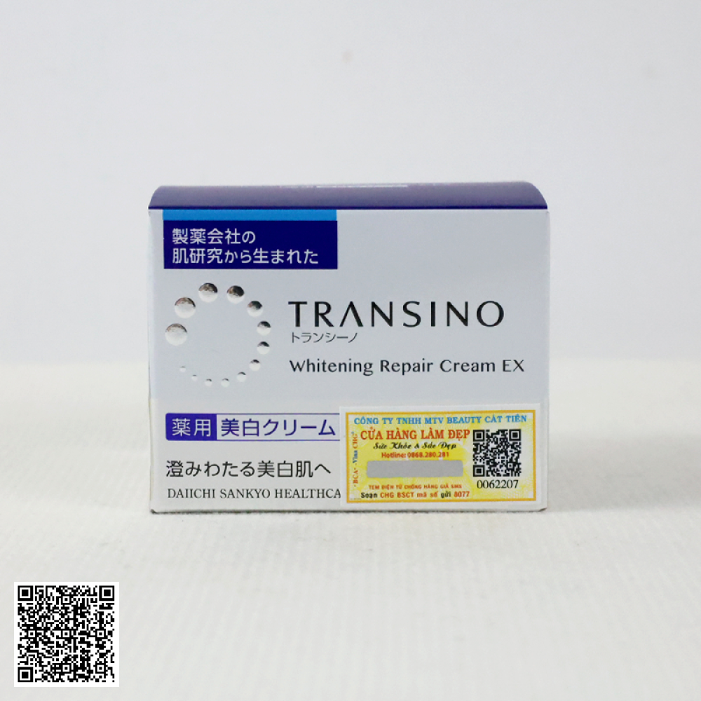 Kem Dưỡng Trắng Da Ban Đêm TRANSINO Whitening Repair Cream EX Phục Hồi Và Dưỡng Sáng Da Toàn Diện Từ Nhật Bản 35g