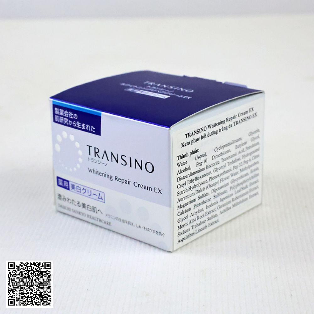 Kem Dưỡng Trắng Da Ban Đêm TRANSINO Whitening Repair Cream EX Phục Hồi Và Dưỡng Sáng Da Toàn Diện Từ Nhật Bản 35g