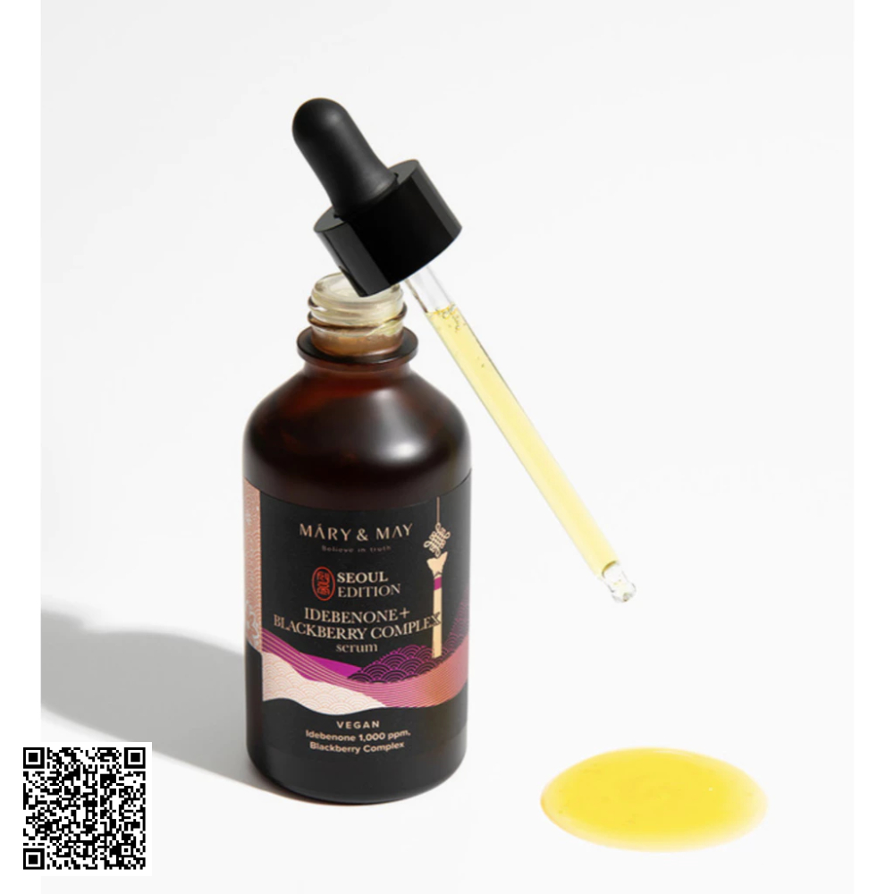 Tinh Chất Ngăn Ngừa Lão Hóa Mary&May Idebenone+ Blackberry Complex Serum Hàn Quốc 80ml 