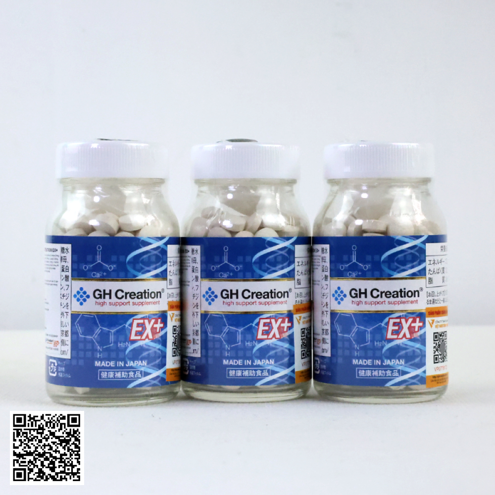 Combo 3 Hộp Viên Uống Tăng Chiều Cao GH Creation EX+ Từ Nhật Bản 270 Viên