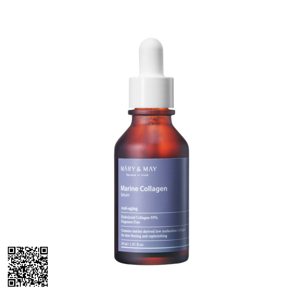 Tinh Chất Ngăn Ngừa Lão Hóa Mary&May Marine Collagen Serum 30ml Hàn Quốc