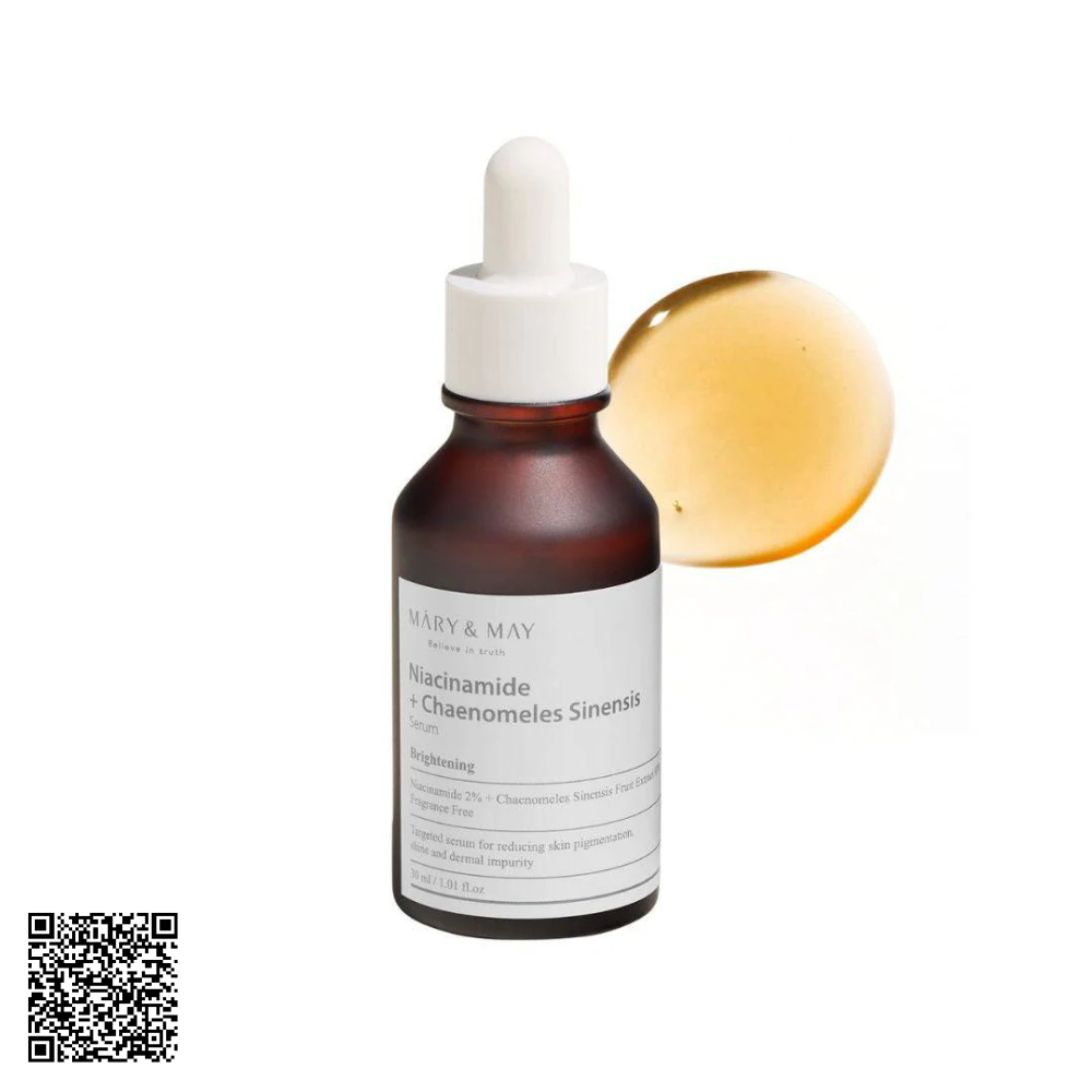 Tinh Chất Dưỡng Sáng Da Mary&May Niacinamide + Chaenomeles Sinensis Serum 30ml Hàn Quốc