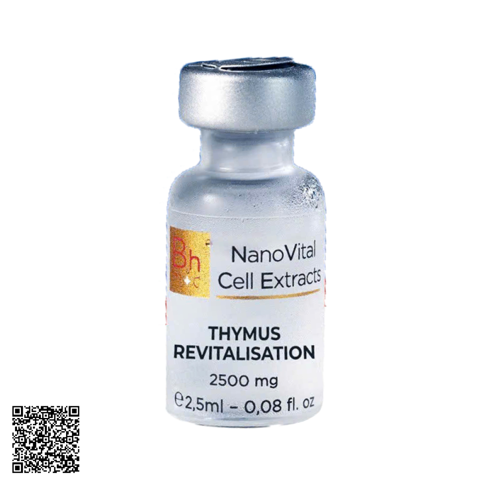 Tinh Chất Tế Bào Bhmed NanoVital Extracts Thymus Revitalisation Tuyến Ức Tăng Đề Kháng Từ Thụy Sĩ Hộp 2,5ml x 20 Ống