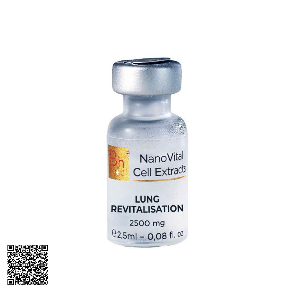 Tinh Chất Tế Bào Bhmed NanoVital Extracts Lung Revitalisation Tăng Chức Năng Phổi Từ Thụy Sĩ Hộp 2,5ml x 20 Ống