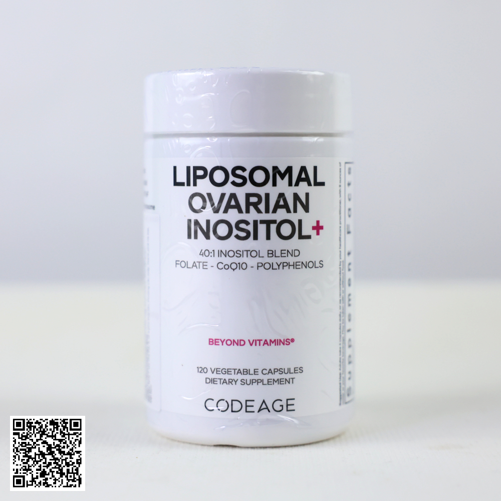 Thực Phẩm CodeAge Liposomal Ovarian Inositol Bổ Sung Nội Tiết Cho Phụ Nữ Từ Mỹ Lọ 30 Viên