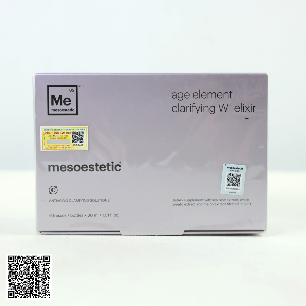 Nước Uống Mesoestetic Age Element Firming Elixir Bổ Sung Collagen Trẻ Hóa Da Từ Tây Ban Nha Hộp 30ml x 6 Chai