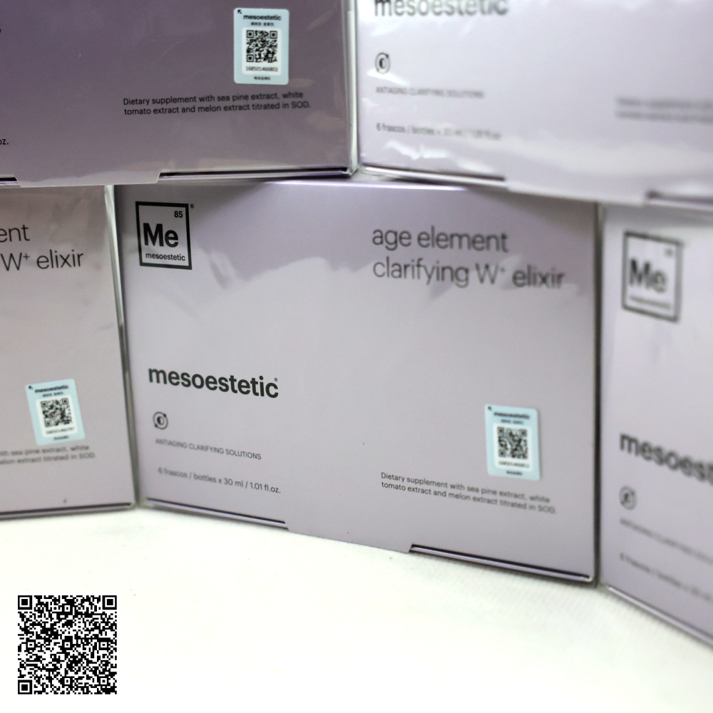 Liệu Trình Nước Uống Mesoestetic Age Element Firming Elixir Bổ Sung Collagen Trẻ Hóa Da Từ Tây Ban Nha Hộp 30ml x 6 Chai x 5 Hộp