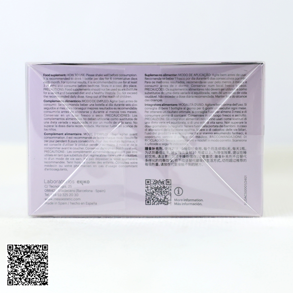 Liệu Trình Nước Uống Mesoestetic Age Element Firming Elixir Bổ Sung Collagen Trẻ Hóa Da Từ Tây Ban Nha Hộp 30ml x 6 Chai x 5 Hộp