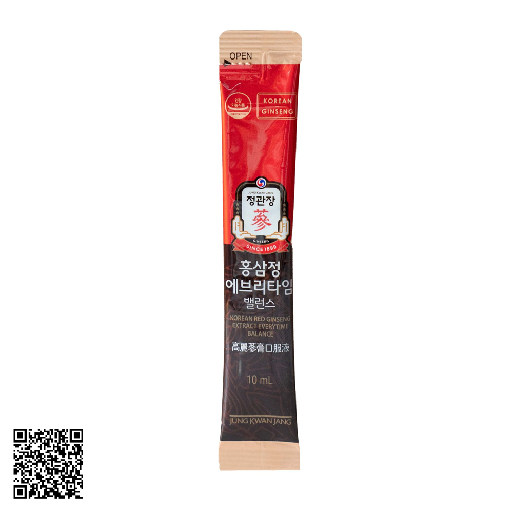 KGC Korean Red Ginseng Extract Everytime Nước Hồng Sâm  (30 gói x 10ml)