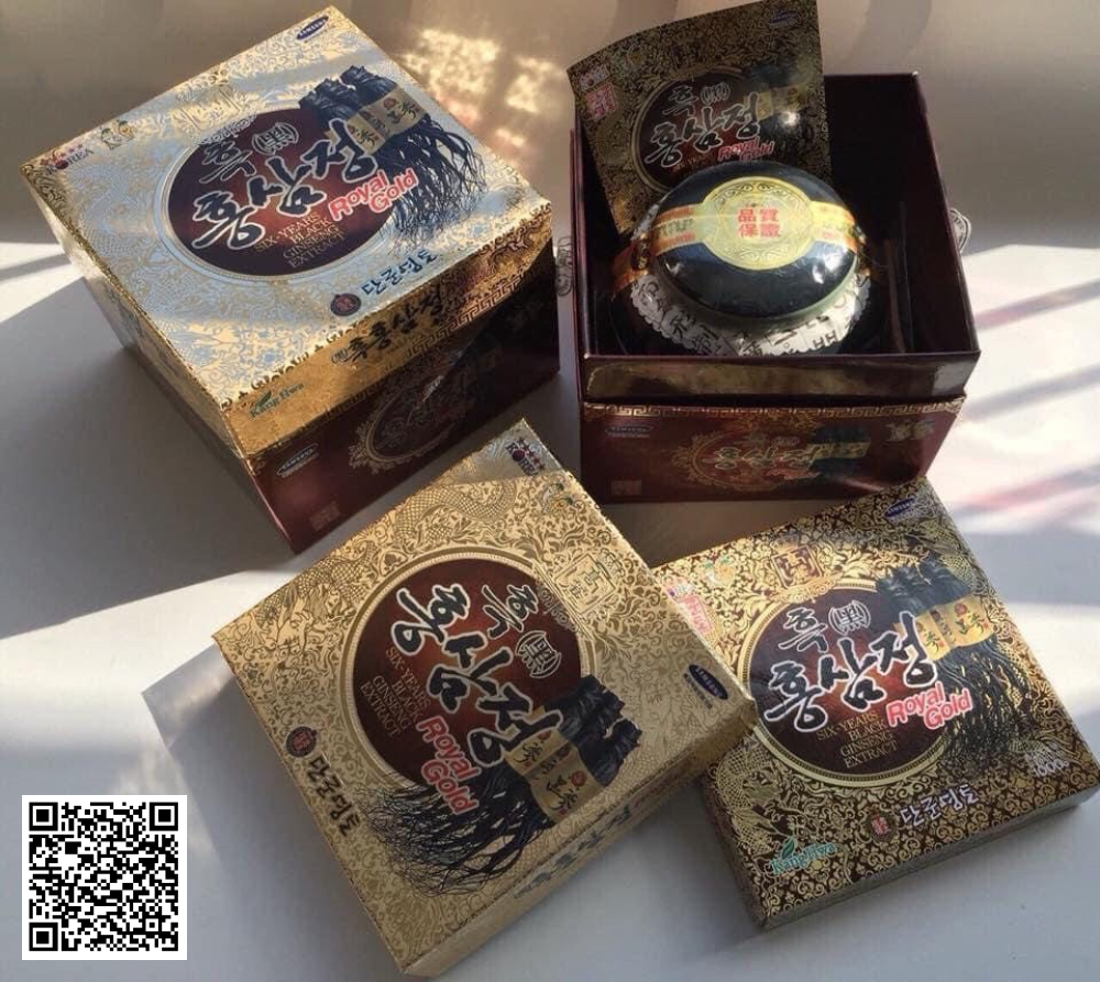 Cao Hắc Sâm Kanghwa Black Red Ginseng Royal Gold 1Kg