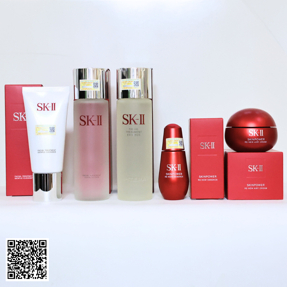 Bộ SK-II SkinPower Re-New Dưỡng Ẩm, Chống Lão Hóa 5 Sản Phẩm Full-size Nhật Bản