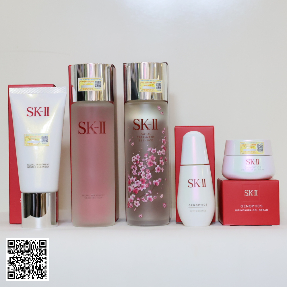 Bộ SK-II Genoptics Spot Dưỡng Da Trị Nám Trắng Da Mặt SK-ii Nhật Bản 5 Món Full-size 
