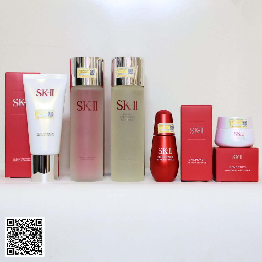 Bộ SK-II Skinpower Re-new Dưỡng Chống Lão Hóa Trắng Da Sk-ii Nhật Bản 5 sản phẩm full size 