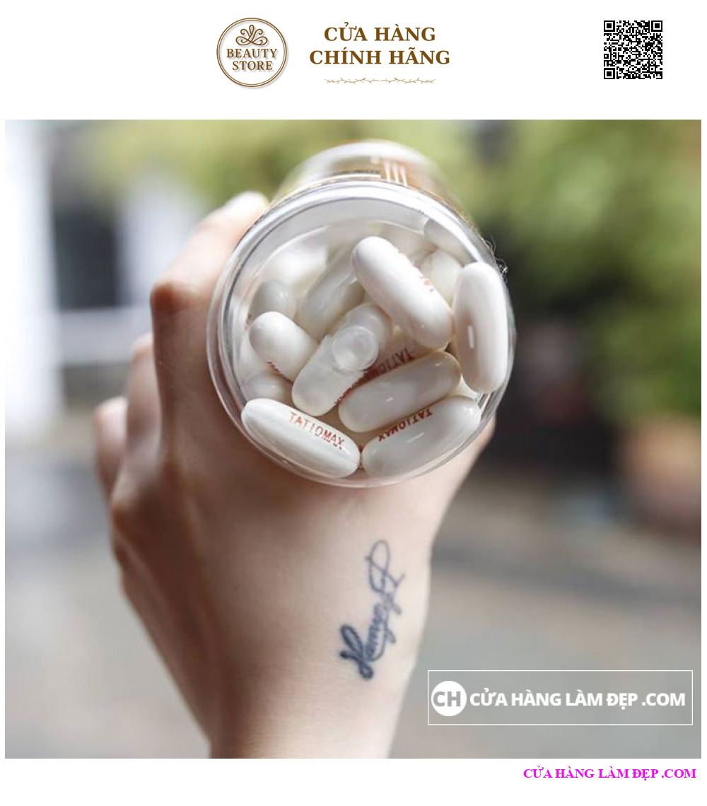 Viên Uống Trắng Da Tatio Active Gold Glutathione 1850mg